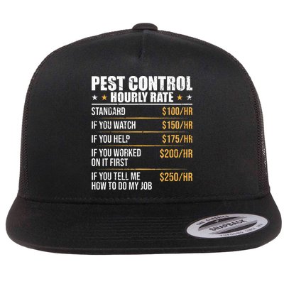 Pest Control Exterminator Pest Controller Hourly Rate Flatbill Hat