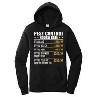 Pest Control Exterminator Pest Controller Hourly Rate Women's Pullover Hoodie