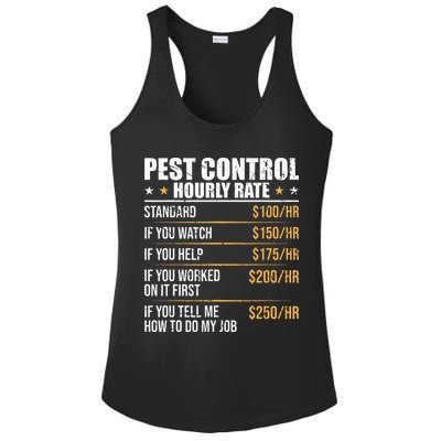 Pest Control Exterminator Pest Controller Hourly Rate Ladies PosiCharge Competitor Racerback Tank
