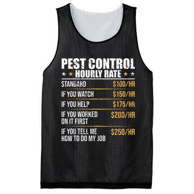 Pest Control Exterminator Pest Controller Hourly Rate Mesh Reversible Basketball Jersey Tank