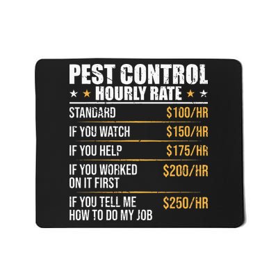 Pest Control Exterminator Pest Controller Hourly Rate Mousepad