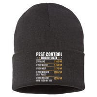 Pest Control Exterminator Pest Controller Hourly Rate Sustainable Knit Beanie