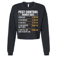 Pest Control Exterminator Pest Controller Hourly Rate Cropped Pullover Crew