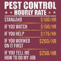 Pest Control Exterminator Pest Controller Hourly Rate 16oz Travel Tumbler
