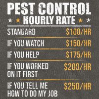 Pest Control Exterminator Pest Controller Hourly Rate Cotton Canvas Backpack