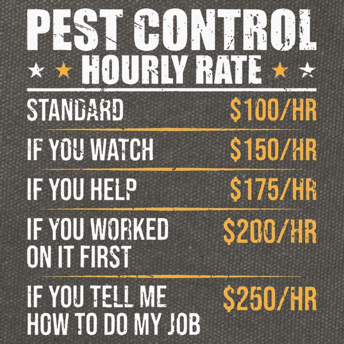 Pest Control Exterminator Pest Controller Hourly Rate Cotton Canvas Backpack