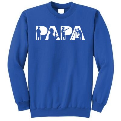 Papa Civil Engineer Dad Funny Dad Papa Cute Gift Sweatshirt