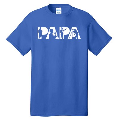 Papa Civil Engineer Dad Funny Dad Papa Cute Gift Tall T-Shirt