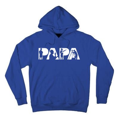 Papa Civil Engineer Dad Funny Dad Papa Cute Gift Tall Hoodie