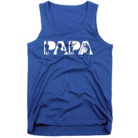 Papa Civil Engineer Dad Funny Dad Papa Cute Gift Tank Top