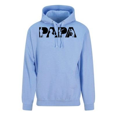 Papa Civil Engineer Dad Funny Dad Papa Cute Gift Unisex Surf Hoodie