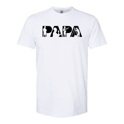 Papa Civil Engineer Dad Funny Dad Papa Cute Gift Softstyle CVC T-Shirt