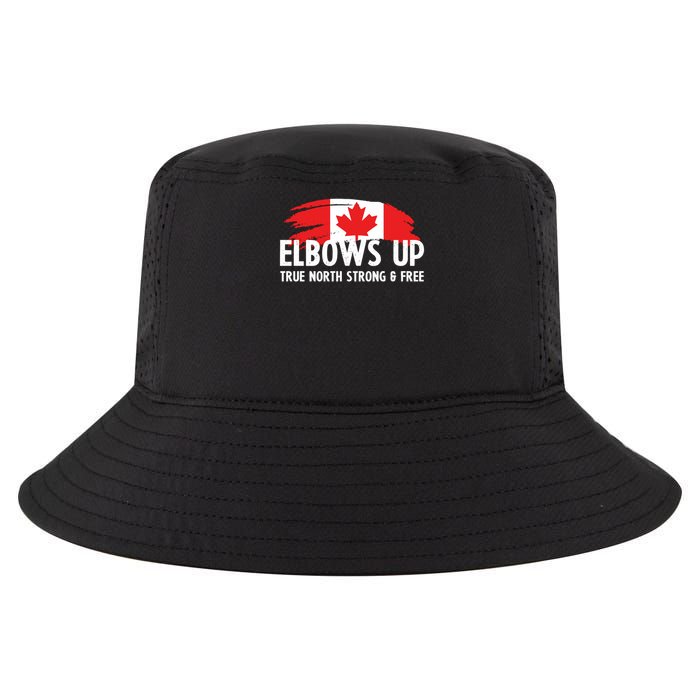 Proud Canadian Elbows Up True North Strong and Free Patriot Cool Comfort Performance Bucket Hat