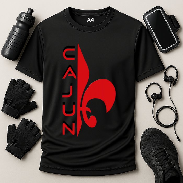 Proud Cajun Fleur Louisiana Pride State Symbol Cooling Performance Crew T-Shirt