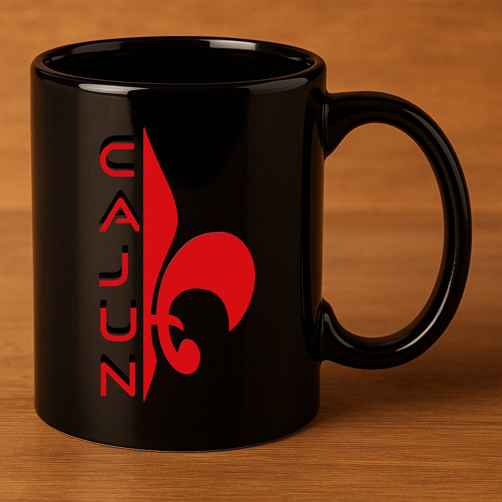 Proud Cajun Fleur Louisiana Pride State Symbol 11oz C Handle Ceramic Mug
