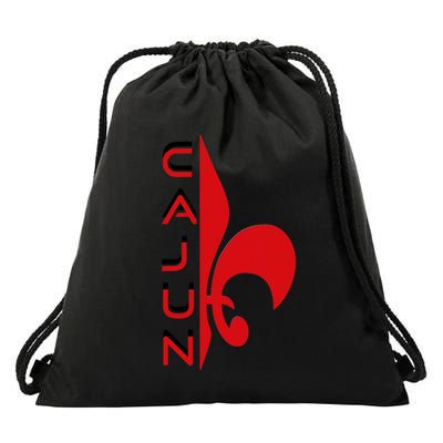 Proud Cajun Fleur Louisiana Pride State Symbol Drawstring Bag