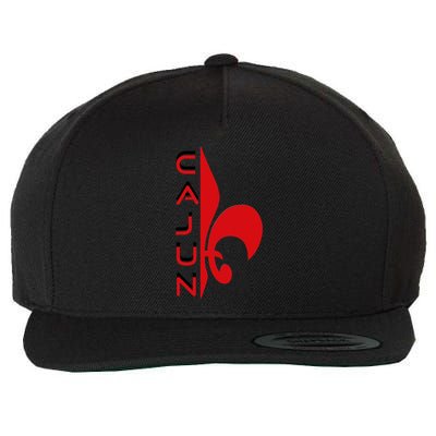 Proud Cajun Fleur Louisiana Pride State Symbol Wool Snapback Cap