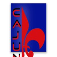 Proud Cajun Fleur Louisiana Pride State Symbol Poster