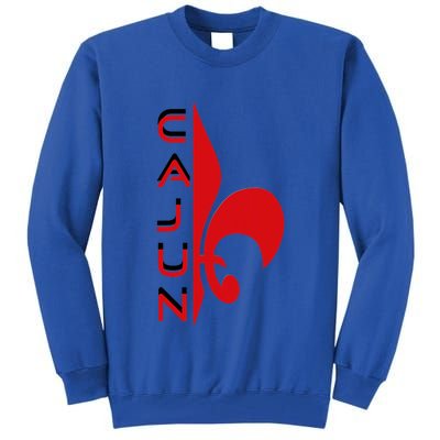 Proud Cajun Fleur Louisiana Pride State Symbol Tall Sweatshirt