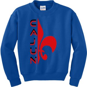 Proud Cajun Fleur Louisiana Pride State Symbol Kids Sweatshirt