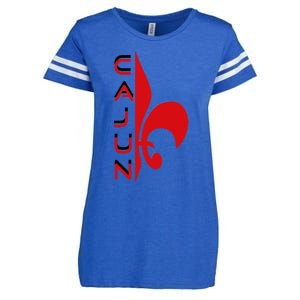 Proud Cajun Fleur Louisiana Pride State Symbol Enza Ladies Jersey Football T-Shirt