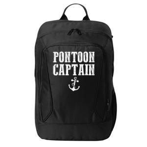 Pontoon Captain Funny Pontoon Shirt For Men And Women City Backpack