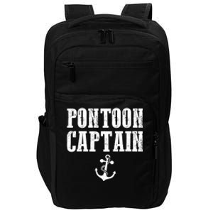 Pontoon Captain Funny Pontoon Shirt For Men And Women Impact Tech Backpack