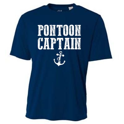 Pontoon Captain Funny Pontoon Shirt For Men And Women Cooling Performance Crew T-Shirt