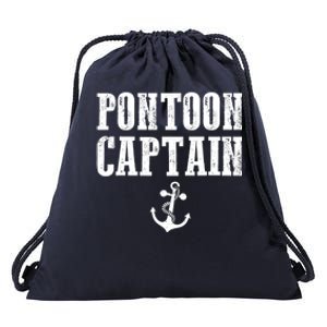 Pontoon Captain Funny Pontoon Shirt For Men And Women Drawstring Bag