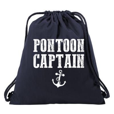 Pontoon Captain Funny Pontoon Shirt For Men And Women Drawstring Bag