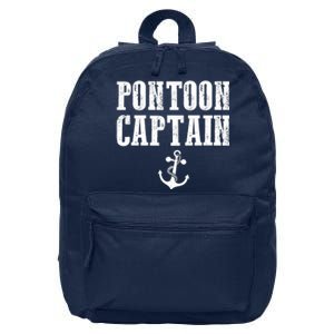 Pontoon Captain Funny Pontoon Shirt For Men And Women 16 in Basic Backpack