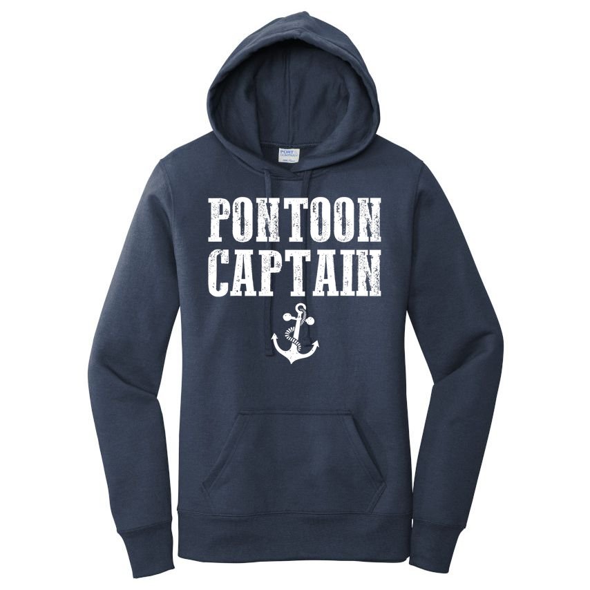 Pontoon Captain Funny Pontoon Shirt For Men And Women Women's Pullover Hoodie