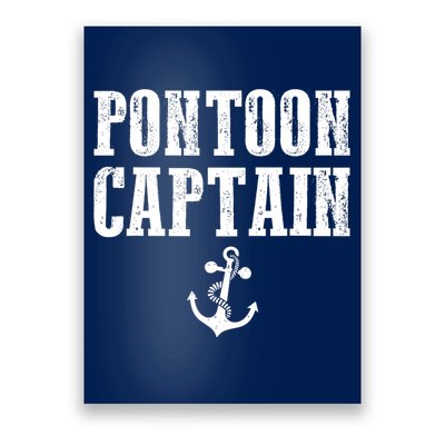 Pontoon Captain Funny Pontoon Shirt For Men And Women Poster