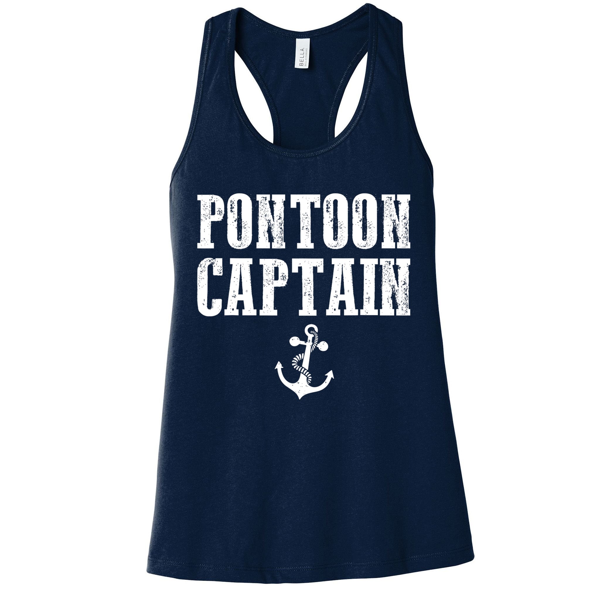 Pontoon Captain Funny Pontoon Shirt For Men And Women Womens Tank Top