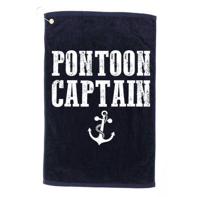 Pontoon Captain Funny Pontoon Shirt For Men And Women Golf Towel