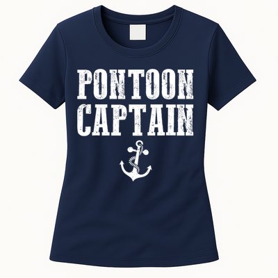 Pontoon Captain Funny Pontoon Shirt For Men And Women Womens T-Shirt