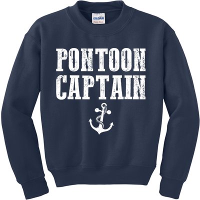 Pontoon Captain Funny Pontoon Shirt For Men And Women Kids Sweatshirt