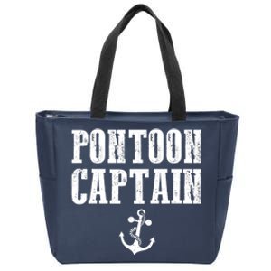 Pontoon Captain Funny Pontoon Shirt For Men And Women Zip Tote Bag