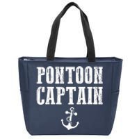 Pontoon Captain Funny Pontoon Shirt For Men And Women Zip Tote Bag