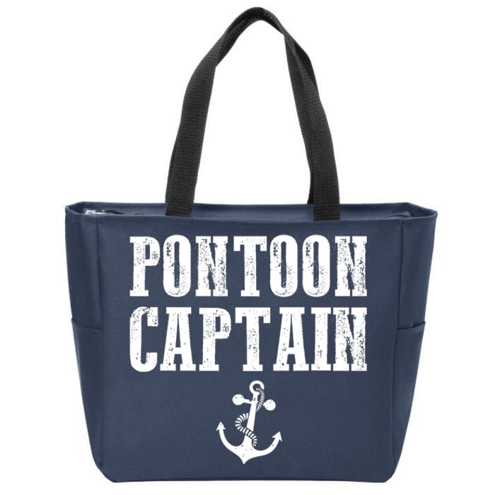 Pontoon Captain Funny Pontoon Shirt For Men And Women Zip Tote Bag