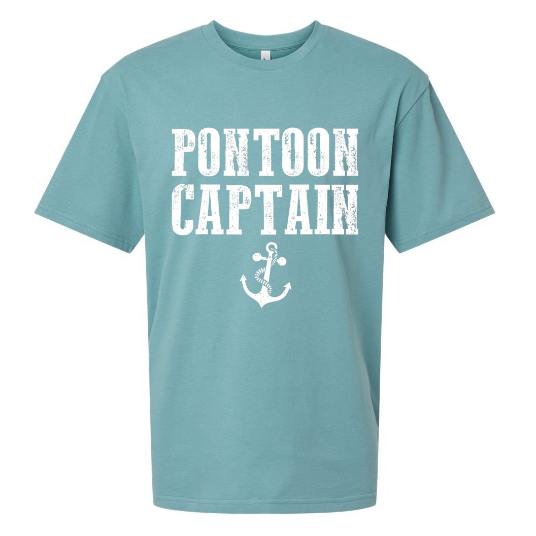 Pontoon Captain Funny Pontoon Shirt For Men And Women Sueded Cloud Jersey T-Shirt