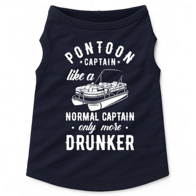 Pontoon Captain Funny Pontoon Captain Drunker Doggie Tank
