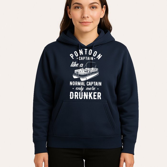 Pontoon Captain Funny Pontoon Captain Drunker Hoodie