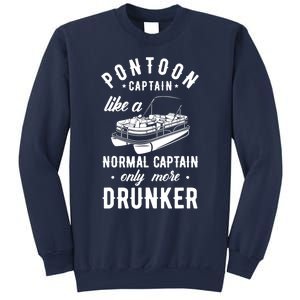 Pontoon Captain Funny Pontoon Captain Drunker Sweatshirt