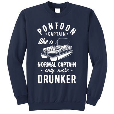 Pontoon Captain Funny Pontoon Captain Drunker Sweatshirt