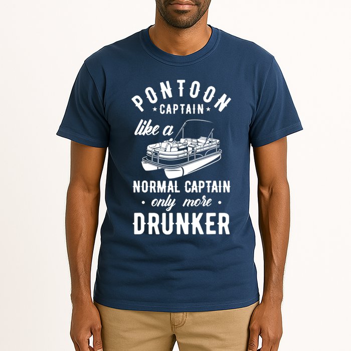 Pontoon Captain Funny Pontoon Captain Drunker Tall T-Shirt