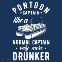 Pontoon Captain Funny Pontoon Captain Drunker Poster