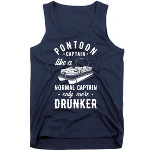 Pontoon Captain Funny Pontoon Captain Drunker Tank Top