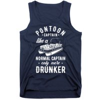 Pontoon Captain Funny Pontoon Captain Drunker Tank Top