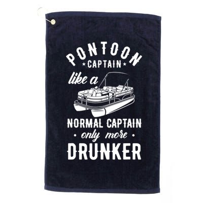 Pontoon Captain Funny Pontoon Captain Drunker Golf Towel